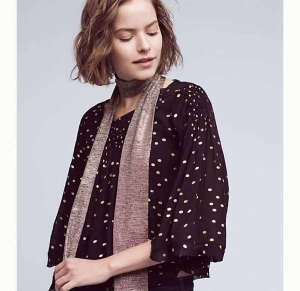 ANTHROPOLOGIE Floreat Everafter Blouse, sz M
